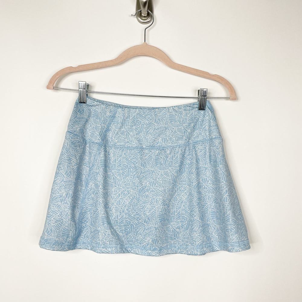 2/$30 Vineyard Vines Printed Sankaty Shortie Skort XXS Blue Hawaiian #5560